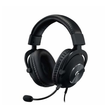 Слушалки Logitech Pro X, микрофон, гейминг, 3.5mm жак, USB, 7.1 surround, черни | JAR Computers Logitech Pro X black 981-000818