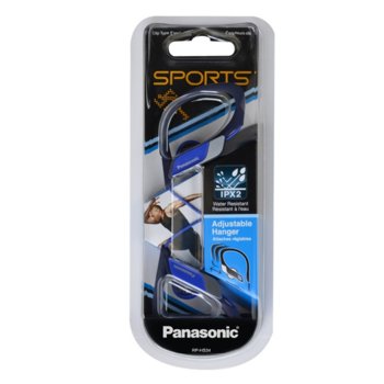 Слушалки за спорт Panasonic RP-HS34E-A - сини