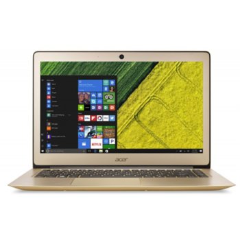 Лаптоп Acer Aspire Swift 3 (NX.GKKEX.022)(златист), двуядрен Kaby Lake Intel Core i5-7200U 2.50/3.10 GHz, 14" (35.56 cm) Full HD IPS Display, (HDMI), 8GB DDR4, 256GB SSD, 1x USB Type C, Windwos 10, 1.5kg | JAR Computers Acer Aspire Swift 3 NX.GKKEX.022