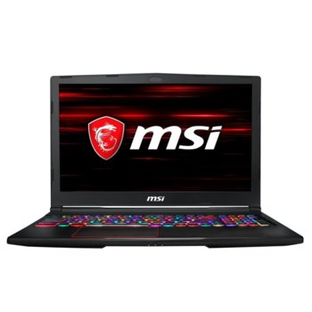Лаптоп MSI GE63 8SE (9S7-16P722-279_KL1939X5AFS-9MSBRBSEE)в комплект с Kaspersky Internet Security, шестядрен Coffee Lake Intel Core i7-8750H 2.2/4.10 GHz, 15.6" (39.62 cm) FHD Display & RTX 2060 6GB, (mDP), 16GB DDR4, 1TB HHD & 256GB SSD, No OS | JAR Computers MSI GE63 Raider RGB 8SE and antivirus