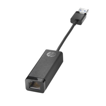 Мрежов адаптер HP, от 10/100/1000 Ethernet(ж) към USB 3.0, черен | JAR Computers HP USB 3.0 to Gigabit Adapter