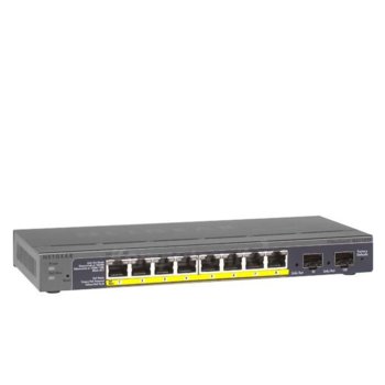 Суич Netgear GS110TP-200EUS, 1000Mbps, 8-Port | JAR Computers Netgear GS110TP-200EUS