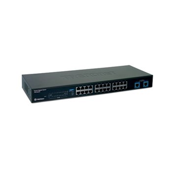 Суич TRENDnet TEG-S224, 24 Port 100Mbps, 2x Port 100Mbps | JAR Computers Switch TRENDnet TEG-S224