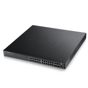 Суич ZyXEL XGS3700-24HP, 1000Mbps, 24x 10/100/1000Mbps PoE, 4x 10-Gigabit SFP+ | JAR Computers Zyxel XGS3700-24HP
