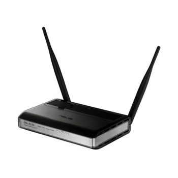Рутер Asus DSL-N12U, Wireless N Router, 300 Mbps, 2.4GHz, ADSL 2/2+, 1x RJ11 Вход, 4x Port 100Mbps, USB 2.0, 2x 5dBi външни антени | JAR Computers Asus DSL-N12U