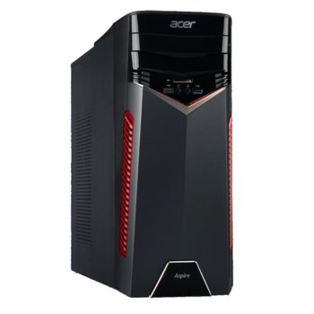 Настолен компютър Acer Aspire GX-281 (DG.E0FEX.009), осемядрен AMD Ryzen 7 1700X 3.4/3.8 GHz, Radeon RX580 4GB, 8GB DDR4, 512GB SSD, 1x USB Type-C, клавиатура и мишка, Linux | JAR Computers Acer Aspire GX-281 DG.E0FEX.009