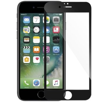 Протектор от закалено стъкло /Tempered Glass/, за Apple iPhone 7, 5D, черна рамка | JAR Computers Mocoson Nano Flexible iPhone 7 5D black