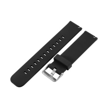 Каишка за смарт гривна Xiaomi Mi Amazfit Bip, силиконова, черна | JAR Computers Xiaomi Silicone band for Xiaomi Mi Amazfit Bip blk