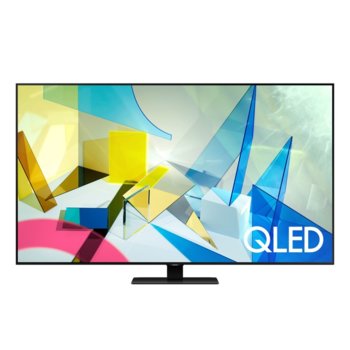 Телевизор Samsung 55Q80T QE55Q80TATXXH, 55" (139.7 cm) Smart QLED TV, UHD/4K, DVB-TCS2(T2 Ready), LAN, Wi-Fi, Bluetooth, 4x HDMI, 2x USB, енергиен клас G | JAR Computers Samsung 55Q80T QE55Q80TATXXH