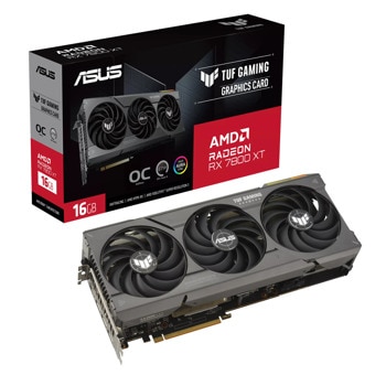 Видео карта AMD Radeon RX 7800 XT, 16GB, Asus TUF Gaming, PCI-E 4.0, GDDR6, 256-bit, DisplayPort, HDMI | JAR Computers Asus Radeon RX 7800 XT 16GB TUF Gaming