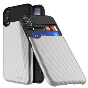 Калъф за Apple iPhone XS/X, хибриден, Prodigee Undercover, скрито отделение, сребрист | JAR Computers Prodigee Undercover IPH8-UNRCWR-SLV