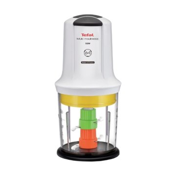 Чопър Tefal Multi Moulinette 6-in-1 MQ723138, 2 скорости, 4 ножа, възможност за миене в съдомиялна машина, 500 W, бял | JAR Computers Tefal MQ723138, Moulinette 6 in 1