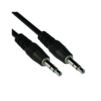 Кабел VCom CV201, 3.5mm Jack(м) към 3.5mm Jack(м), 0.5m, черен | JAR Computers VCom CV201 3.5mm Jack(м) към 3.5mm Jack(м) 0.5m