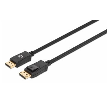 Кабел Manhattan 353618, от DisplayPort(м) към DisplayPort(м), 8K@60Hz, 2m, черен | JAR Computers кабел manhattan 353618