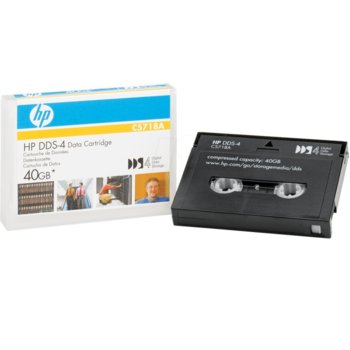 DAT КАСЕТА HP - DDS-4 - 4mm/125M - 20/40 GB - P№ C5718A | JAR Computers DAT КАСЕТА HP - DDS-4 - 4mm/125M - 20/40 GB - P№…