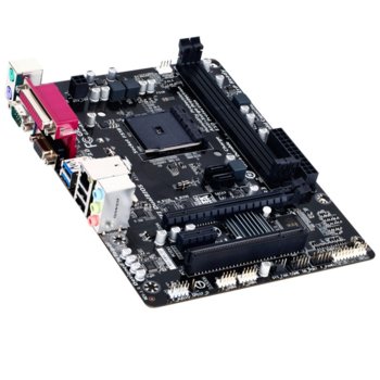 Дънна платка Gigabyte AM1M-S2P, AM1, DDR3, PCI-E (DSub), SB7.1, Lan1000, 2x SATA 6Gb/s, 2x USB 3.0, mATX | JAR Computers Gigabyte GA-AM1M-S2P