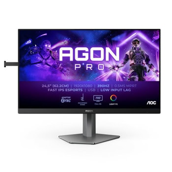 Монитор AOC AG256FS, 24.5" (62.23 cm) IPS панел, 390Hz, Full HD, 1ms, 80 000 000:1, 400 cd/m2, DisplayPort, HDMI, USB Hub | JAR Computers AOC AG256FS