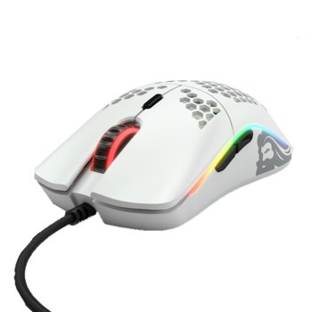 Мишка Glorious Odin O-, оптична (12 000dpi), USB, матирано бяла, геймърска, подсветка | JAR Computers Glorious Odin O- matte white GOM-WHITE