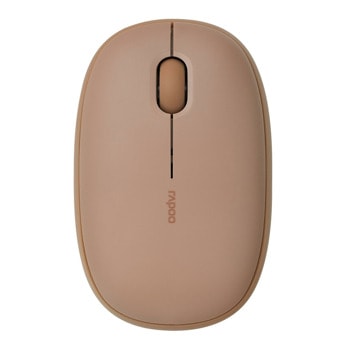 Мишка Rapoo M660 Silent, оптична (1300 dpi), безжична, USB, Bluetooth, кафява | JAR Computers мишка rapoo m660 silent brown rapoo 14381
