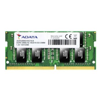 Памет 4GB DDR4 2666MHz, SO-DIMM, A-Data AD4S2666J4G19-B, 1.2V image