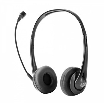 Слушалки HP Stereo 3.5mm Headset, микрофон, 3.5 mm jack, черни image