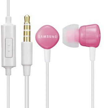 Слушалки Samsung EHS62  тип тапи, микрофон, розови | JAR Computers Samsung Wired Headset EHS62 Pink