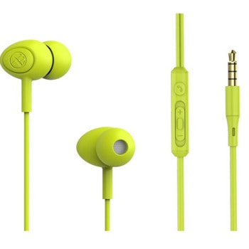 Слушалки Tellur Gamma Green, микрофон, тип "тапи", AUX, зелени | JAR Computers Tellur Gamma green TLL162321