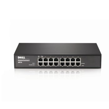 Суич Dell PowerConnect 2816 Web, 1000Mbps Base-T, 16-Port | JAR Computers Dell PowerConnect 2816 Web-Managed Switch