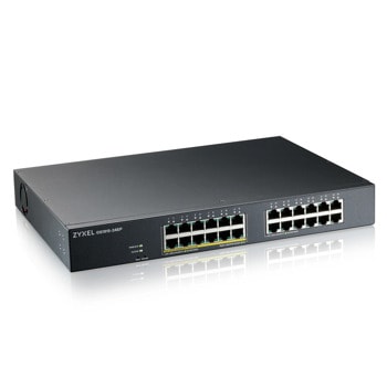Суич Zyxel GS1915-24EP, 24 порта, 1000 Mbps, 24x 10/100/1000 Mbps RJ45 PoE | JAR Computers ZyXEL GS1915-24EP