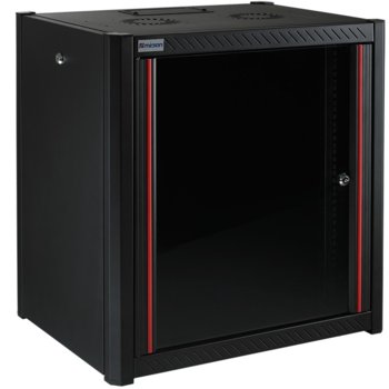 Комуникационен шкаф Mirsan MR.WTN12U45.01, 19", 12U, 450mm, черен, за стена | JAR Computers MIRSAN MR.WTN12U45.01