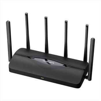 Рутер Mercusys MR37BE, 6500Mbps, 2.4GHz(688Mbps)/5GHz(5760Mbps), Wireless BE, 2x 10/100/1000 LAN, 1x 10/100/1000/2500 LAN, 1x 10/100/1000/2500Mbps WAN, 6x външни антени | JAR Computers Mercusys MR37BE