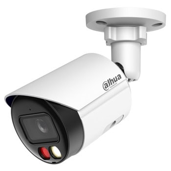 IP камера Dahua IPC-HFW2649S-S-IL-0280B, насочена "bullet" камера, 6MPix (3288x1850@20fps), 2.8mm обектив, H.265+/H.265/H.264+/H.264/H.264H/H.264B/MJPEG, IR осветеност (до 30m), външна IP67, PoE, microSD слот до 256GB, микрофон | JAR Computers Dahua IPC-HFW2649S-S-IL-0280B