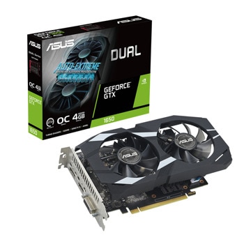 Видео карта Nvidia GF GTX 1650, 4GB, Asus Dual Evo OC, PCI-E 3.0, GDDR6, 128-bit, DisplayPort, HDMI, DVI | JAR Computers Asus GF GTX 1650 Dual Evo OC 90YV0EZD-M0NA00