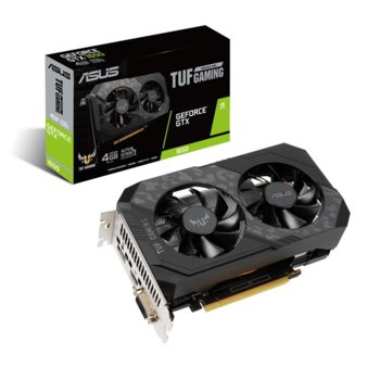 Видео карта Nvidia GeForce GTX 1650, 4GB, Asus TUF Gaming, GDDR6, 128-bit, DP, HDMI, DVI | JAR Computers Asus TUF-GTX1650-4GD6-P-GAMING