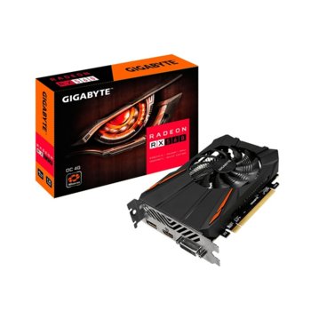 Видео карта AMD Radeon RX 560, 4GB, Gigabyte Radeon RX 560 OC Rev 1.0, PCI-E 3.0, GDDR5, 128 bit, 1x DisplayPort, 1x HDMI, 1x DVI | JAR Computers Gigabyte Radeon RX 560 OC 4G rev 1.0 GV-RX560OC-4G