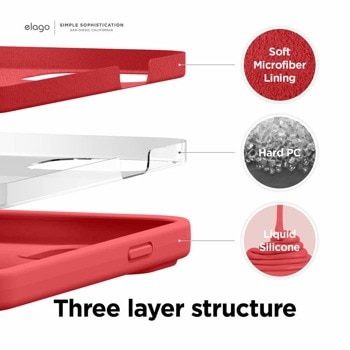 Elago Soft Silicone Case ES13SC61PRO-RD