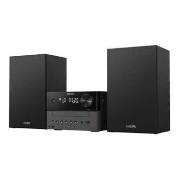 Аудио система Philips TAM3505/12, 2.0, 18W, Bluetooth, CD-R/RW, USB, AUX, черна | JAR Computers Philips TAM3505/12