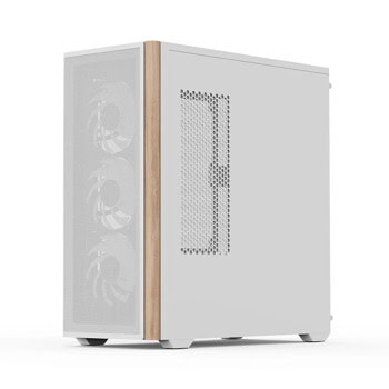 Кутия AeroCool D501A Wood, ATX/MicroATX/Mini-ITX, 1x USB 3.1, 3x 120 mm вентилатора ARGB, бяла, с прозорец, без захранване | JAR Computers Кутия AeroCool D501A Wood бяла