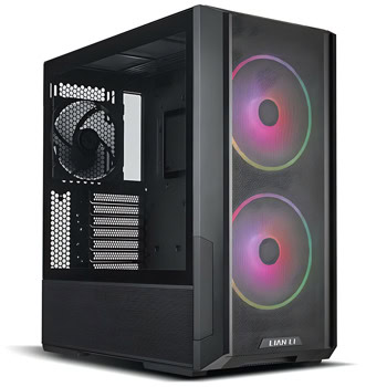 Кутия Lian Li Lancool 216 RGB, ATX/mATX/E-ATX/Mini-ITX, 2x USB 3.0, 1x USB-C, с прозорец, 3x вентилатора, черна, без захранване | JAR Computers Lian Li Lancool 216 RGB Black G99.LAN216RX.00