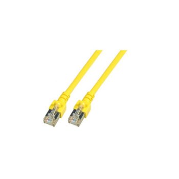 Пач кабел FTP EFB Elektronik, 0.5m, Cat 5E, жълт | JAR Computers EFB Elektronik RJ45 F/UTP Cat.5e 0.5m ye K5463.0.5
