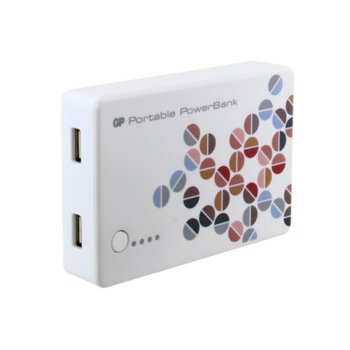 Външна батерия/power bank GP N304W, 10400mAh, бяла | JAR Computers GP N304W 10400mAh White