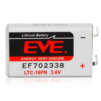 Литиево тионил хлоридна батерия Eve LTC-16PN (EF702338), 3.6V, 1600 mAh, Li/SOCl2, 1бр | JAR Computers Eve LTC-16PN EF702338