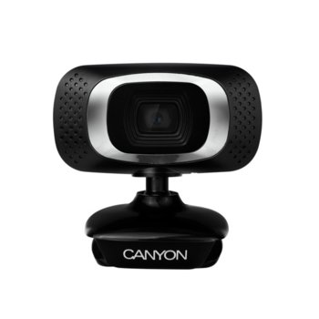 Уеб камера Canyon CNE-CWC3N, микрофон, 1.0 MP (1280x720/30 Fps), USB, черна image