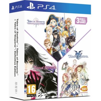 Игра за конзола Tales of: Vesperia + Berseria + Zestiria Compilation, за PS4 | JAR Computers Tales of: Vesperia + Berseria + Zestiria Comp PS4