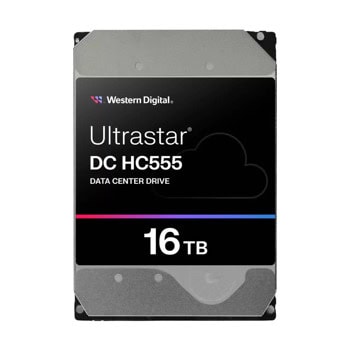 Твърд диск 16TB, Western Digital Ultrastar DC HC555, SATA 6Gb/s, 7200 rpm, 512MB кеш, 3.5" (8.89 cm) | JAR Computers WD Ultrastar DC HC555 3.5inch 16TB SATA