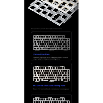 клавиатура aula nova 75 white