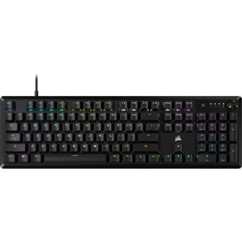 Клавиатура Corsair K70 CORE RGB, гейминг, механична, CORSAIR MLX Red linear червени суичове, RGB подсветка, USB, черна | JAR Computers Corsair K70 CORE RGB CH-910971E-NA