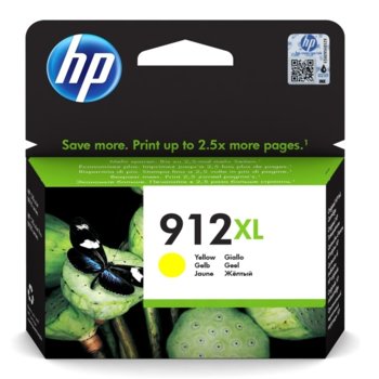 Касета за HP OfficeJet 801x, HP/ Pro 802x - Yellow - 3YL83AE - HP 912XL, Заб.: 825 k | JAR Computers Касета за HP OfficeJet 801x 825k Yellow 3YL83AE