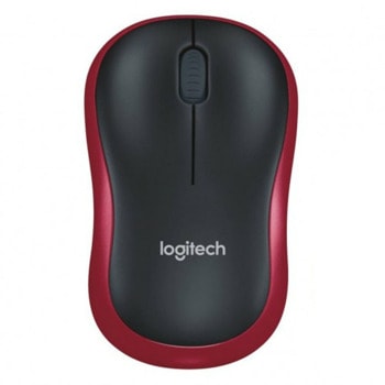 Мишка Logitech M185, оптична (1000 dpi), безжична, USB, червена image