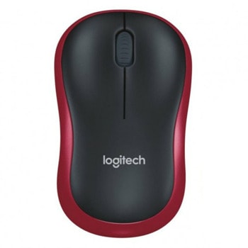 Мишка Logitech M185, оптична (1000 dpi), безжична, USB, червена | JAR Computers Logitech Wireless Mouse M185 Red